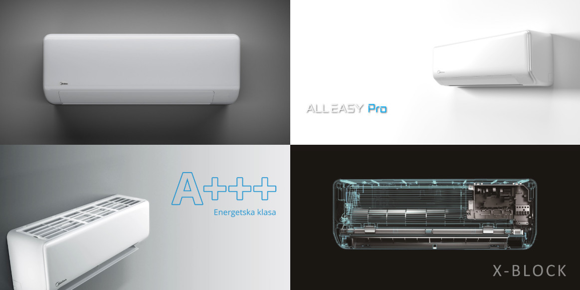KLIMA INVERTER MIDEA 12 ALL EASY PRO -25 | A+++ | Wi-Fi ugradnja — fotografija 1