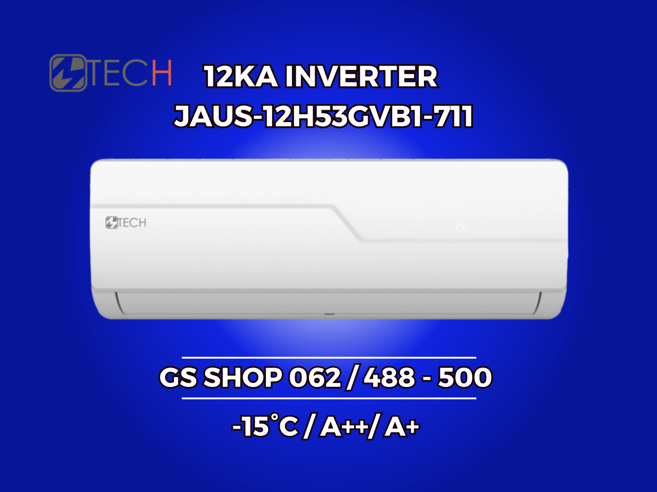 Klima MTECH 12KA Inverter -15 / A++ — fotografija 1
