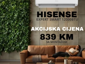 KLIMA INVERTER HISENSE 12-ka | -20 | WIFI | CF35YR1FG UGRADNJA — fotografija 1