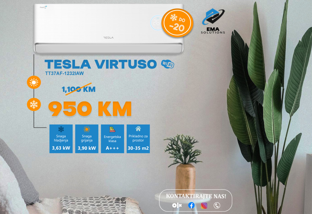 KLIMA INVERTER TESLA VIRTUOSO 12 | -20 | WI-FI | — fotografija 1