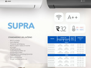 KLIMA INVERTER 12-ka AZURI SUPRA -22 | WI-FI | VANJSKI GRIJAČ — fotografija 1