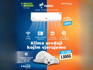Klima FUEGO INVERTER 18KA -25 A+++ WMSE7 GRIJAČ VANJSKE — fotografija 1