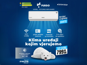 Klima FUEGO INVERTER 12KA -20 A++ WMSE3 GRIJAČ VANJSKE — fotografija 1