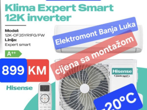 AKCIJA klima Hisense 12 INVERTER -20C sa montažom 899 KM B.Luka — fotografija 1