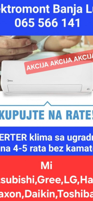 Klima Gree 12 COSMO Eco NOVI MODEL sa montažom od 1199 KM B.Luka — fotografija 1