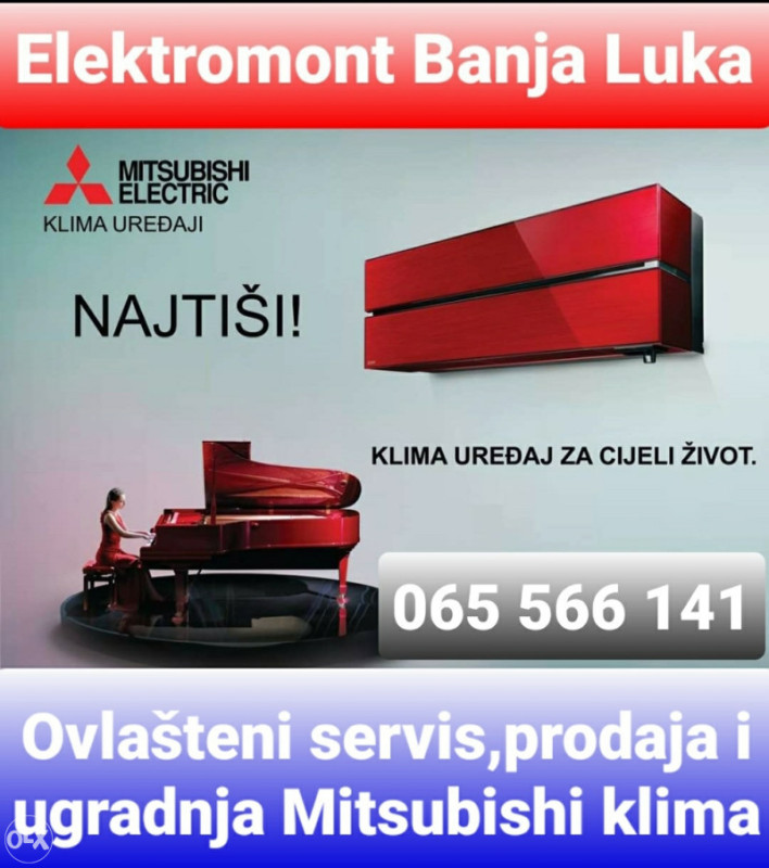 Klima uredaji Mitsubishi Elektromont B.Luka 065/566-141 — fotografija 1