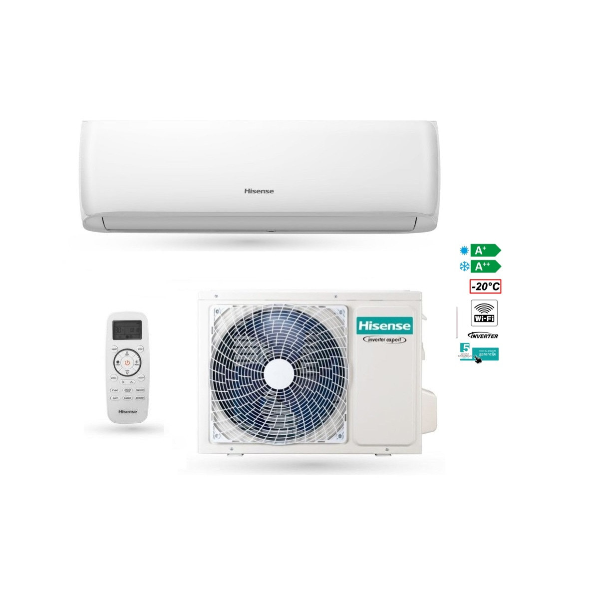 Hisense EXPERT SMART 18K INVENTER - 20 WiFi CF50 — fotografija 1