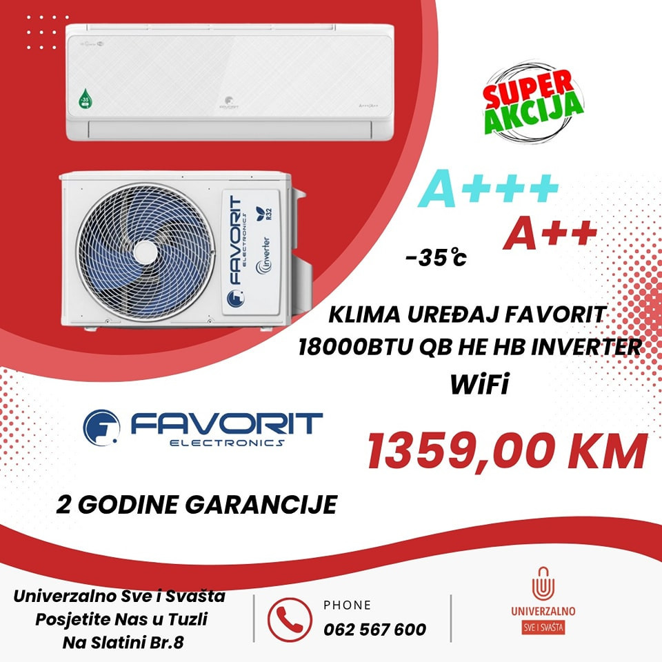 FAVORIT KLIMA INVENTER 18 Ka -35 — fotografija 1