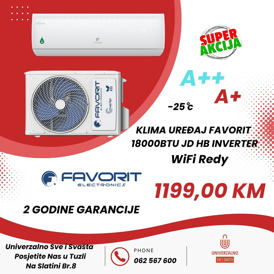 KLIMA FAVORIT INVENTER - 18Ka - 25 — fotografija 1