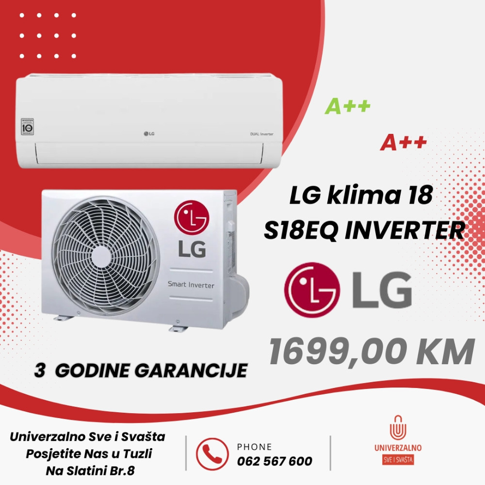 LG KLIMA S18EQ DUAL INVENTER — fotografija 1