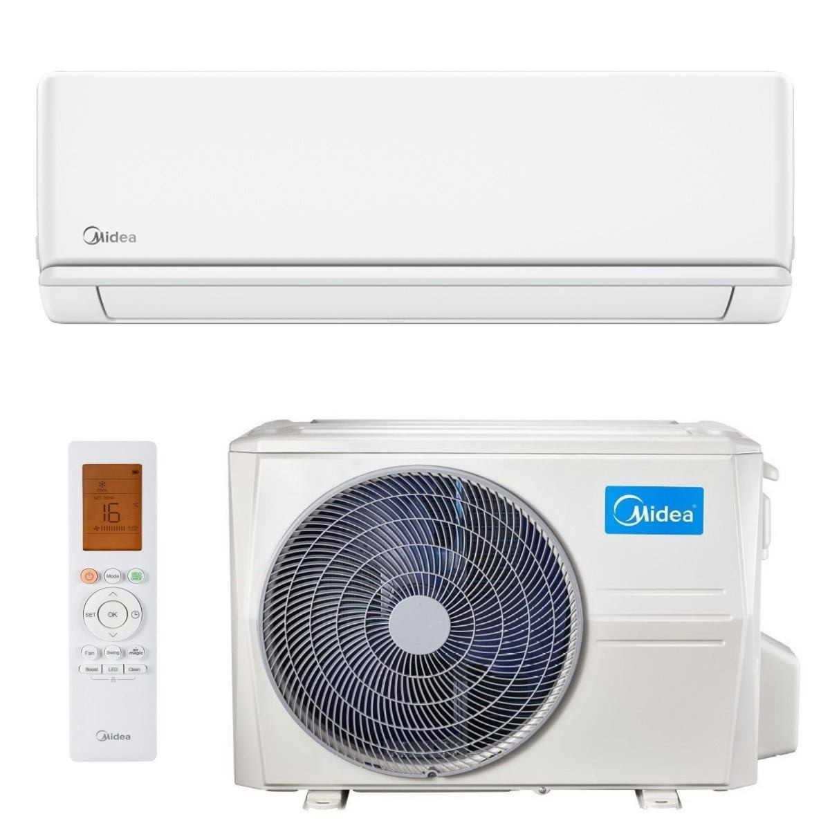 KLIMA MIDEA 18KA ALL EASY PRO -25 WIFI VANJSKI GRIJAC — fotografija 1
