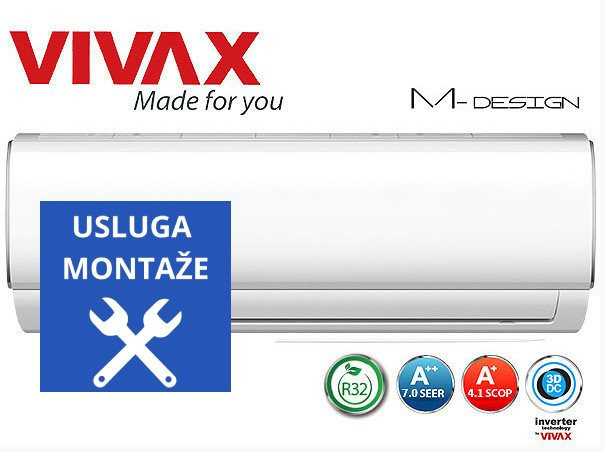 Vivax 12ka INVERTER 15 12CH35AEMI KLIMA SA MONTAŽOM — fotografija 1