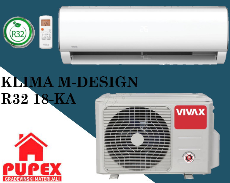 VIVAX KLIMA INVERTER M-DESIGN R32 18 -15 — fotografija 1