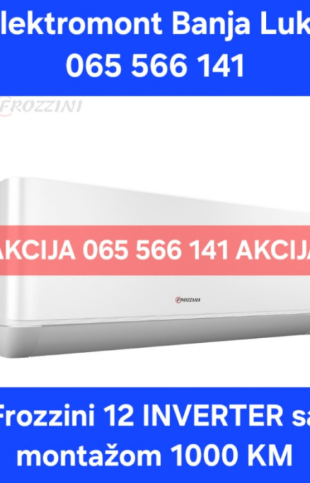 Klima Frozzini 12 INVERTER -20C sa mont. 1000KM B.Luka 065 566141 — fotografija 1