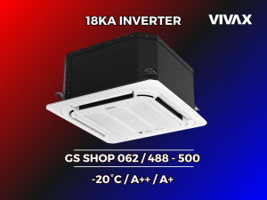 Klima VIVAX 18KA kasetna stropna AERI -20 A++ 18CC50AERI+ — fotografija 1