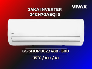 Klima VIVAX 24KA INVERTER -15 A++ 24CH70AEQI Q DESIGN — fotografija 1