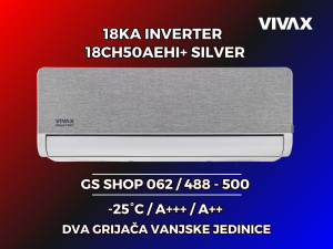 Klima VIVAX 18KA INVERTER -25 A+++ 18CH50AEHI+ SILVER — fotografija 1