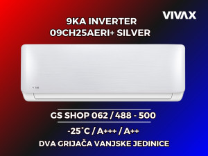Klima VIVAX 9KA INVERTER -25 A+++ 09CH25AERI+ R DESIGN — fotografija 1