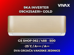 Klima VIVAX 9KA INVERTER -25 A+++ 09CH25AERI+ R DESIGN — fotografija 1