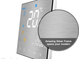 MoesGo WiFi Smart termostat za plinske bojlere s Alu-bruš pločom — fotografija 1
