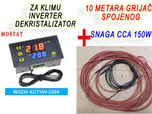 Grijač za klimu silikonirano kablo i termostat