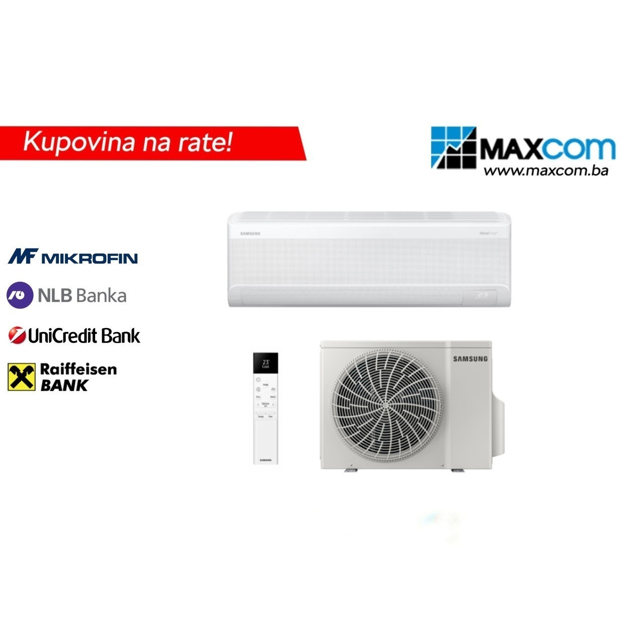 Samsung klima uređaj 12K INVERTER AR60F12C1AW — fotografija 1
