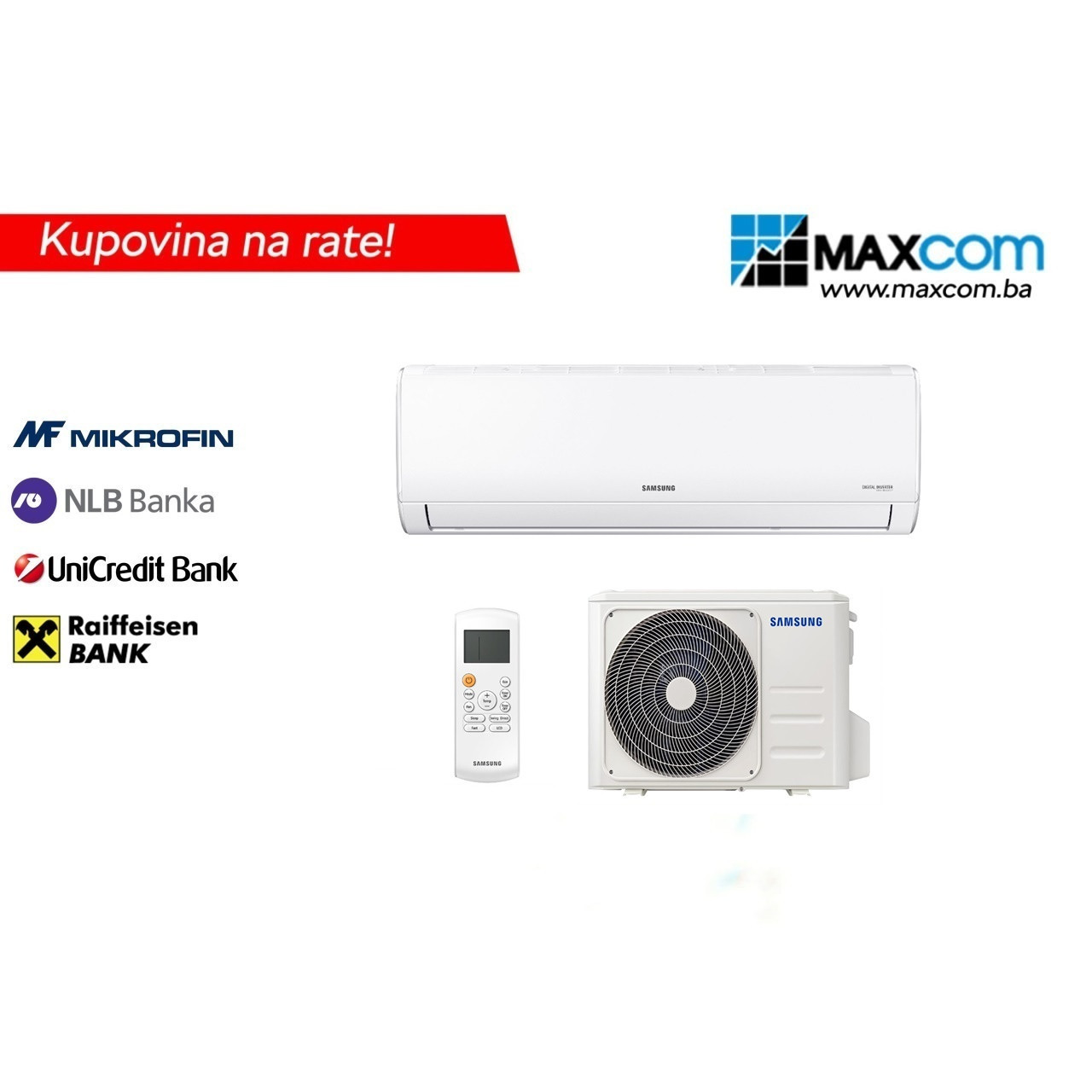 Samsung klima uređaj 12K INVERTER AR12TXHQAS — fotografija 1