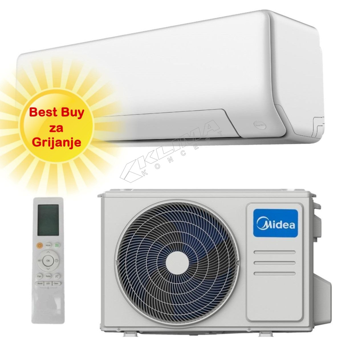 MIDEA KLIMA  ALL EASY PRO INVERTER grijac -25 — fotografija 1