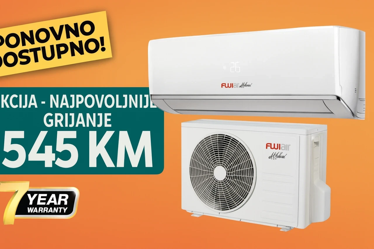 FUJI Klime 3.5kW Klima Uređaji Inverter klima uredaj Wifi — fotografija 1