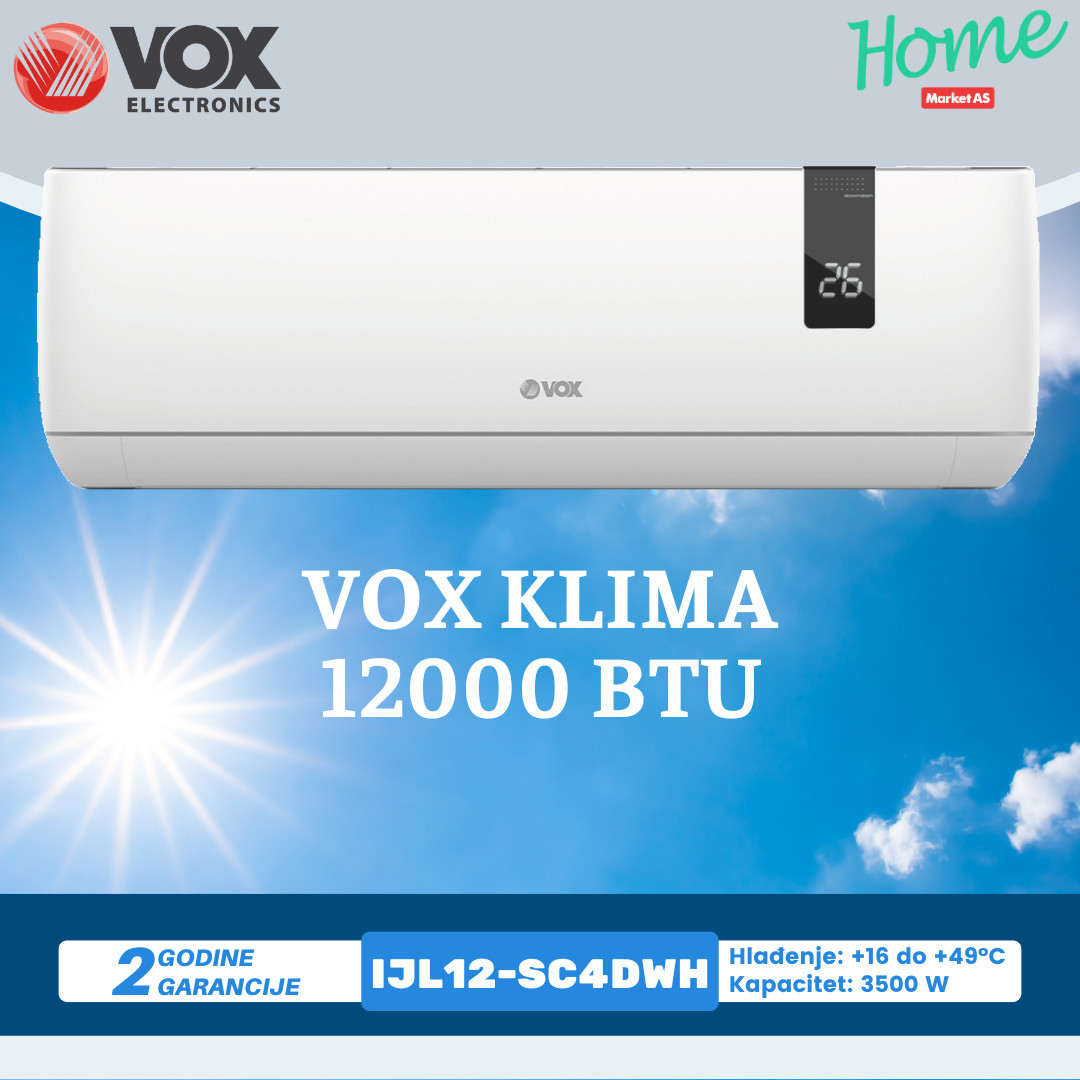 AKCIJA! VOX KLIMA 12000 BTU IJL12-SC4DWH — fotografija 1