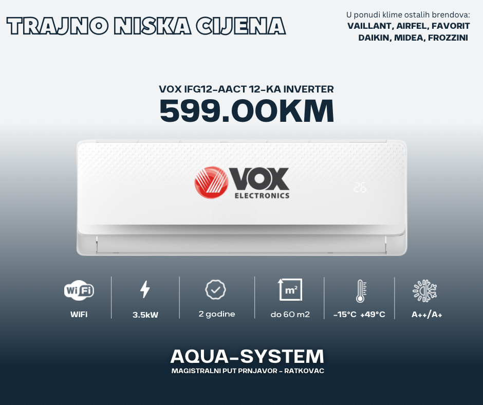VOX Klima 12ka INVERTER - IFG12-AACT — fotografija 1