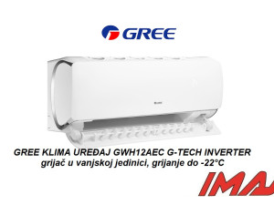 GREE INVERTER G TECH 3,5KW -22C R32 WI-FI 5 GODINA GARANCIJA — fotografija 1