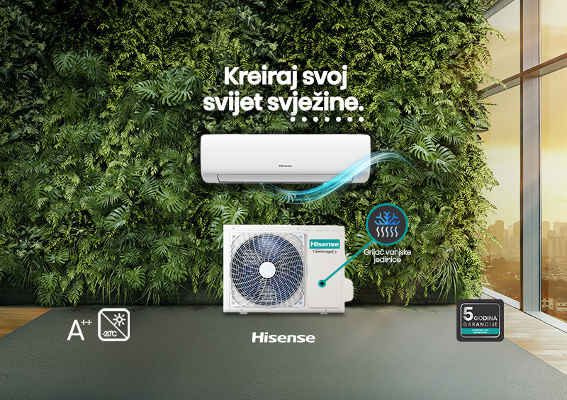 Klima uređaj Hisense KB35YR3EG: Wings Pro, 12K — fotografija 1