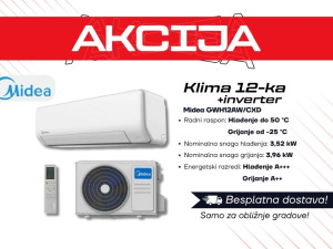 Klima uređaj MIDEA | Inverter 12-ka | Dostava