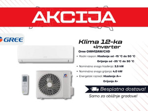 Klima uređaj Gree | Inverter 12-ka | Dostava