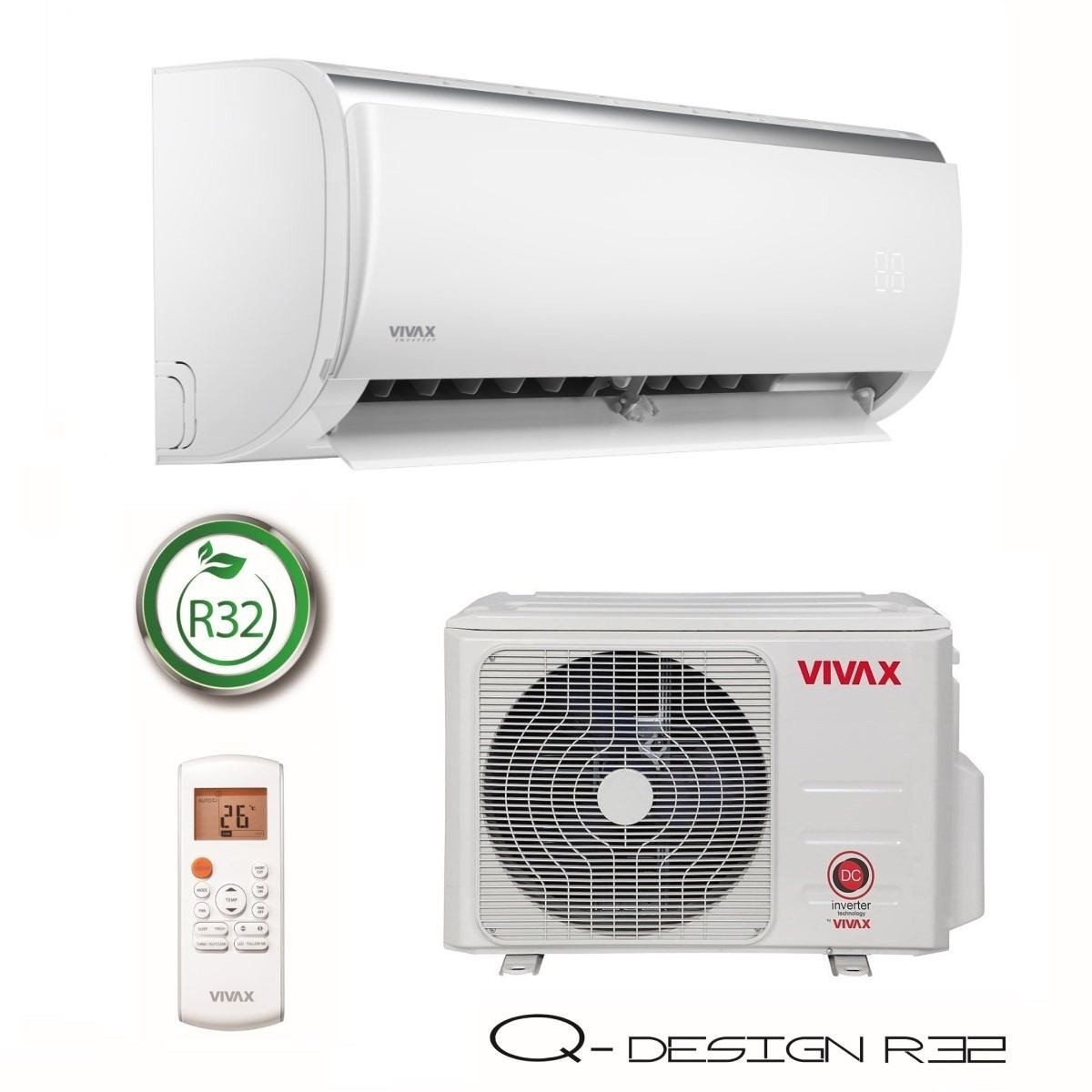 Vivax Q design serija 5,57kW, ACP-18CH50AEQI R32 — fotografija 1