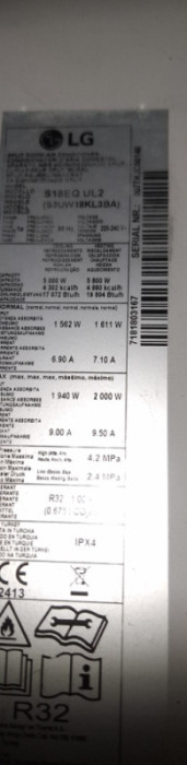 Klima LG 18 -ka  DUAL  Inverter — fotografija 1