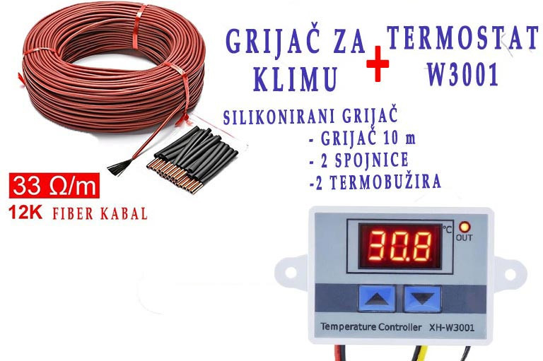 DEFROSTER za klimu klima grijač termostat w3001 — fotografija 1