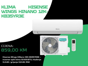 Hisense Wings HiNano 12K KB35YR3E Inverter Klima