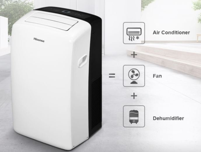 Mobilna klima HISENSE 12000BTU Grije i Hladi — fotografija 1