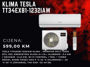 Tesla TT34EX81 1232IAW Inverter Split Klima