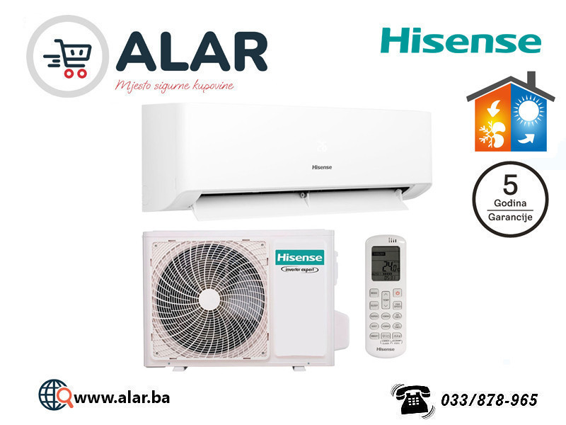 HISENSE klima KA35 INVERTER vanjski grijac Wings SE HiNano 12 — fotografija 1
