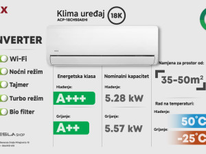 Klima INVERTER VIVAX 18 ACP-18CH50AEHI AEHI 18ka -25 A+++
