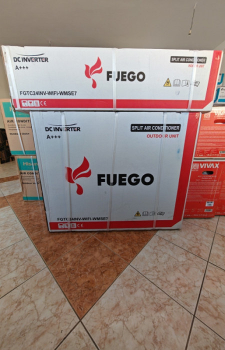 Inverter klima 24 -20 FUEGO FGTC24INV-WIFI-WMSE7 A+++ wifi 24ka — fotografija 1
