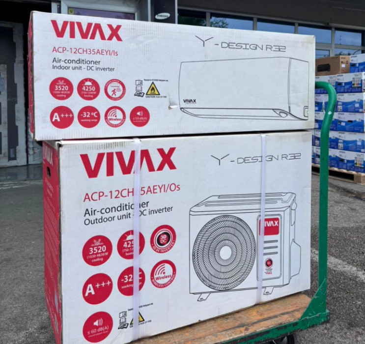 Klima VIVAX 12ka najbolji model -32, grijaci +++ efikasnost — fotografija 1