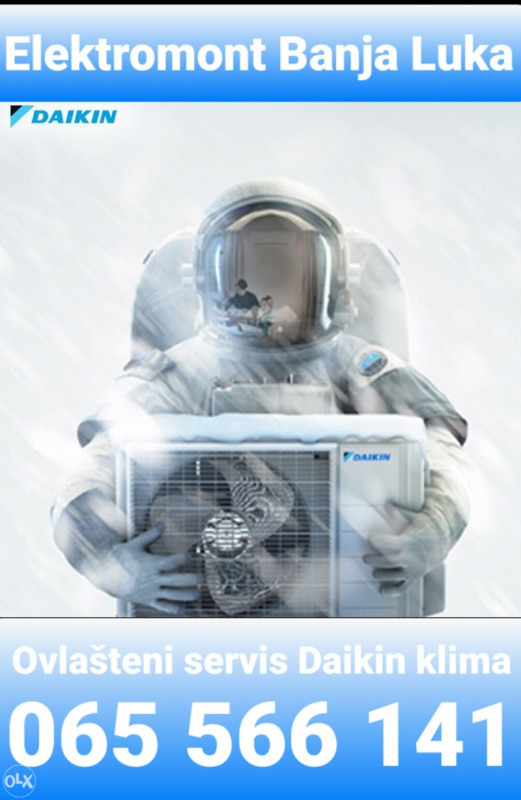 Klima Daikin FTXF35F SENSIRA novi model 2025 Elektromont B.Luka — fotografija 1