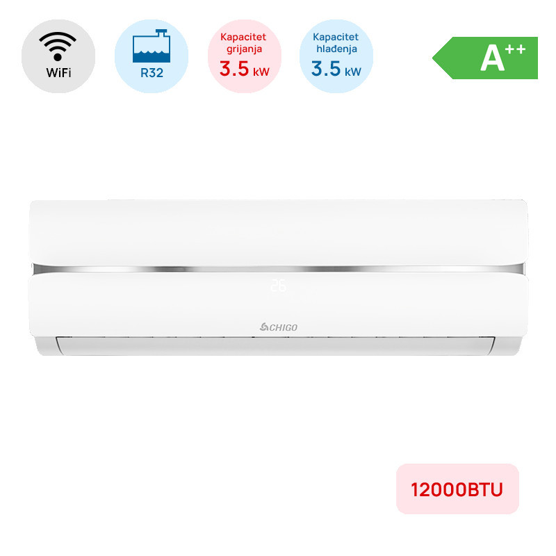 Multi split Chigo unutarnja zidna jedinica 12-ka WiFi — fotografija 1