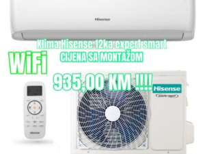 Hisense 12 inverter expert smart WiFi -20 sa montažom ugradnjom
