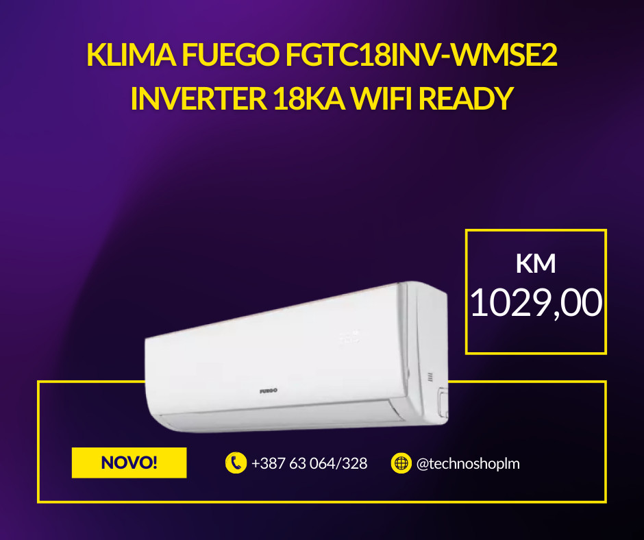 FUEGO FGTC18INV-WIFI-WMSE2 Inverter Klima 18ka — fotografija 1