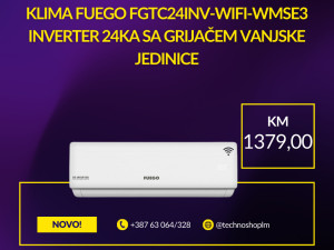 FUEGO Klima 24ka 7.0 kW Inverter WiFi + Grijač